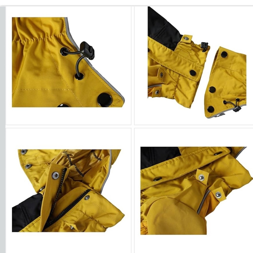 Dog Raincoat With Removable Hood – Outdoor Full Body Pet Rain Gear XXL/564-BB1 - Picture 2 of 4